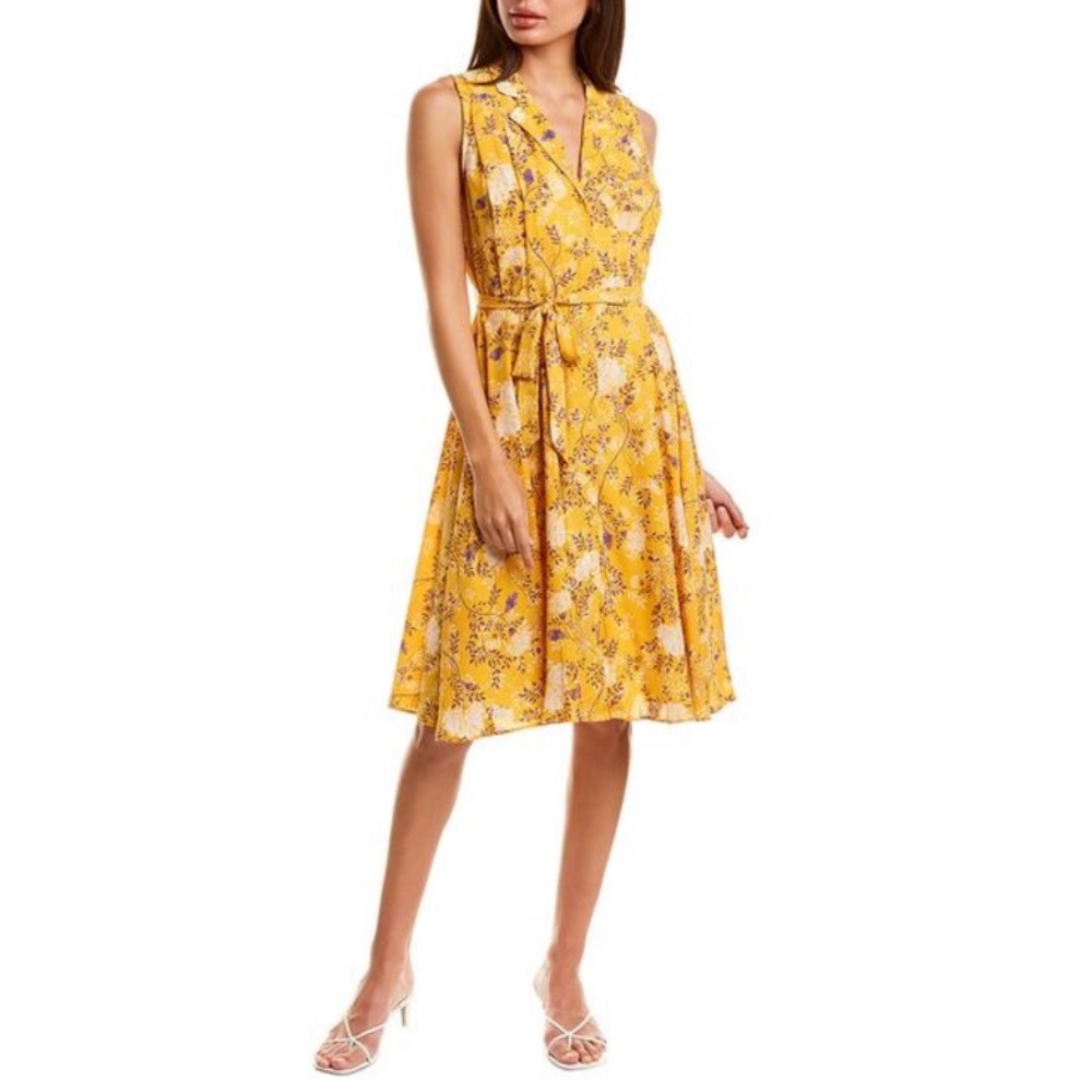 Nanette Lepore Pleated Floral Dress